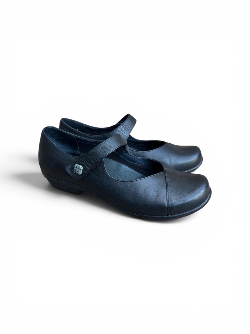 Dansko Opal Mary Jane Black Leatger Sz 39
